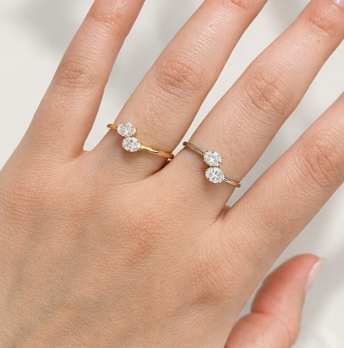 Anillo 2 óvalos